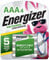 Energizer Recharge Universal 700 mAh Rechargeable AAA Batteries, Pre-Charged, 4 count