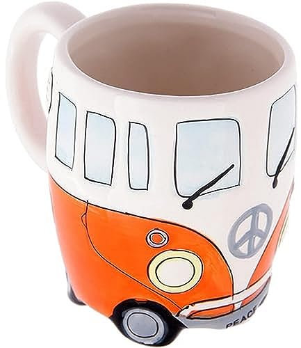 Puckator CV23A - Taza (cerámica, 13,5 x 8,5 x 10 cm), diseño de Furgoneta