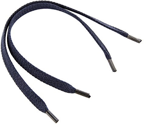 REMA 1 Paar Schnürsenkel dunkelblau - flach - bis 500 cm Länge (45 cm, Dunkelblau)