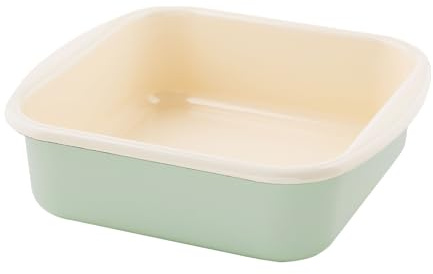 Riess, 0432-006, Bratrohrpfanne mini 22/22, CLASSIC - BUNT/PASTELL, Farbe Nilgrün, Maße 22 x 22 cm, Höhe 7.5 cm, Emaille, Induktion