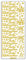 Ursus 59300058 - Kreativ Sticker, Frohe Weihnachten 1, gold, 5 Blatt, selbstklebend, Ideal zur Kartengestaltung und zum Dekorieren von Geschenken, Stickerbogen ca. 10 x 23 cm