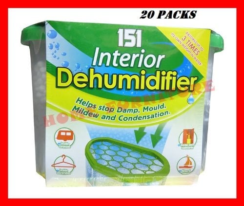 20 PACKS (151 Interior Dehumidifier) – Helps Stop Mould Mildew Damp & Condensation by Wilsons Direct