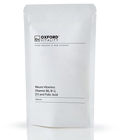 Neuro Vitamins | Natural Brain Support Supplement for Memory with Vitamin B6, B12, Folic Acid & D3 | Oxford Vitality