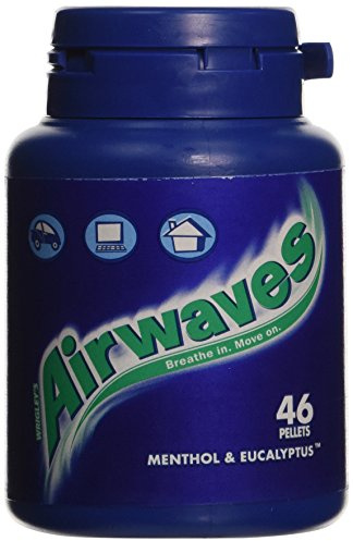 Wrigley's Airwaves Menthol & Eucalyptus Chewing Gum 46 Pieces (Pack of 6)
