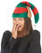 DEGUISE TOI Gestreifte Weihnachtskobold-Mütze mit Ohren - Grün