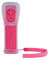 AMGGLOBAL - Telecomando senza fili integrato Motion Plus per Nintendo Wii Remote Wii Wii, cover in silicone inclusa, rosa, nero, blu, rosso, blu scuro (fucsia)