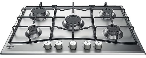 Hotpoint Placa de cocina PCN 752 IX/HA de gas, 2600 W, metal