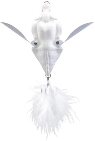 Savage Gear 3D Bat - Fledermaus Wobbler zum Spinnfischen auf Hecht & Barsch, Topwater Bait, Oberflächenköder, Hechtköder, Farbe:Albino, Länge/Gewicht:12.5cm - 54g