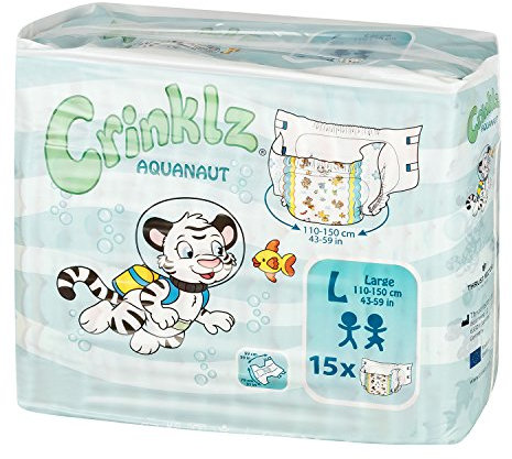 Crinklz Aquanaut Large - Packung mit 15 Stück