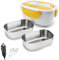 SPICE Set - Amarillo Inox Plus scaldavivande Elettrico Doppio Voltaggio vaschetta Estraibile Acciaio Inox e Vaschetta supplementare