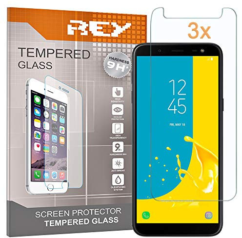 [Lot de 3] Verre Trempé pour Samsung Galaxy J6 2018, Protecteur d'écran qualité supérieure