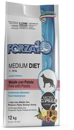 Forza 10 Forza10 Medium Maiale Patate alimento Cane Secco Premium 12kg Sacchetto, Multicolore, Unica