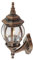 Lindby Wandlampe außen Laterne gold gebürstet, Aussenwandleuchte seewasserfest spritzwassergeschützt IP44 1xE27 max. 60W ohne Leuchtmittel Außenleuchte