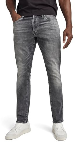 G-Star Homme Jean 3301 Regular Tapered, Gris (faded bullit 51003-C293-B466), 36W / 34L