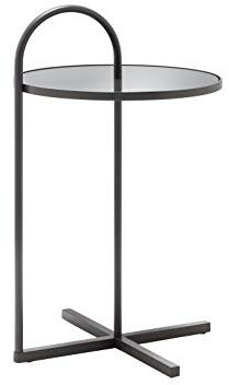 Rolf Benz Beistelltisch 40 cm Ø Gestell Marrone Metallic