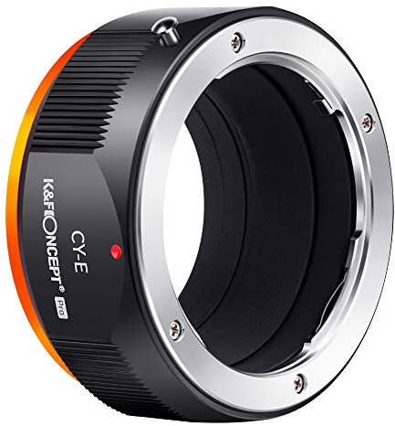 K&F Concept M14105 C/Y-NEX Hochpräziser Adapterring Objektivadapter für Contax/Yashica Objektiv auf Sony Alpha NEX E-Mount Kamera Sony Alpha NEX-7 NEX-6 NEX-5N NEX-5 NEX-C3 NEX-3