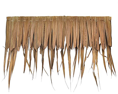 Thaiboo Palmdach Paneele Palmschindel Palmenblätter | Nachhaltiges Naturmaterial | Wetterfest Regendicht und Langlebig | Innen- und Außenbereich | ca. 118-120 cm | 1 Stück