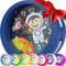 Honey's Heaven Kinderwecker ohne Ticken - für Jungen und Mädchen - Lernwecker Lernuhr Weckuhr Kinderuhr Quarzwecker Snooze Analog Quartz Wecker (Astronaut Dunkelblau)