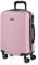 ITACA - Bagaglio A Mano rigido leggero Bagaglio A Mano 55X40X20 con 4 ruote silenziose Trolley Cabina Estensibile ABS viaggio aereo ergonomico durevole compatibile Ryanair, Rosa