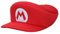 Super Mario Bros Embroidered Mario M Patch Herren Red Barett Cap, Rot/Ausflug, einfarbig (Getaway Solids), Einheitsgröße