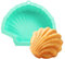 Q-Town Backform Muschel, Silikonbackform Shell, Unterwasser Welt, Meerjungfrau Party, Ozean, Meer, türkise Kuchenform, NEU