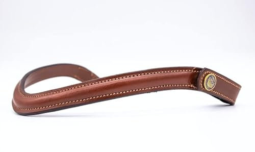 BRIDLERY Stirnriemen Natural Farbe Cognac, Größe Warmblut