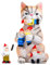 Funny Garden Gnomes,Garden Cat Eating Gnomes Statues,Mischievous Cat, Funny Cat Statue Art Yard Decorations Garden Ornaments Gift