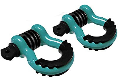 MBROS Robuster 3/4-Zoll-D-Ring-Schäkel, Bogenschäkel, Anhängerschnalle, U-Schäkel, Abschlepp-Hebehaken für Auto, SUV, LKW, Fahrzeugbergung, Abschleppgurt