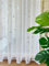 Devola Gardine mit Glanzdruck Transparent Vorhänge Voile Gardinenschal Wohnzimmer Gardinen Sterne Kinderzimmer Schiebevorhänge Modern HxB 175x140cm Sternmuster mit Kräuselband 1 Stück