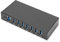 DIGITUS USB-Hub - 7 Ports - 7X USB-A - USB 3.0-5 Gbit/s - USB SuperSpeed - 15 kV ESD-Schutz - Hutschienenmontage - Industrial Serie - Schwarz