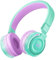 seenda Bluetooth Kinder Kopfhörer, Kabellos & Kabelgebundene Kopfhörer für Kinder, Bunte LED Lichter, 85/94dB Lautstärkebegrenzung, 35 Stunden Spielzeit, Eingebautes Mikrofon für Schule/PC/Tablet