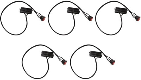 Spactz 5X 24 Pin Buchse ATX PSU Netzteil für PC Tester Up Jumper Cable mit Over/Off Schalter, 50cm