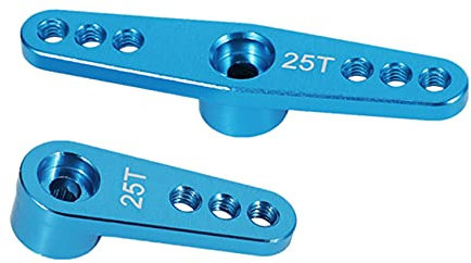 pintoc 25T Aluminium RC Servo Arm Horn für Futaba Savox Xcore HD RC Elektrowerkzeuge, Blau