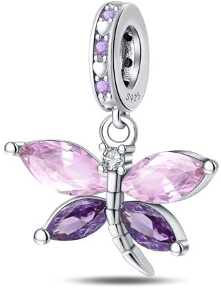 QIKAOLA S925 Charms d'argento per braccialetti Pandora Ciondolo Charms per le donne