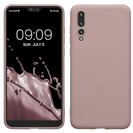 kwmobile Hülle kompatibel mit Huawei P20 Pro Hülle - weiches TPU Silikon Case - Cover geeignet für kabelloses Laden - Nude Lilac