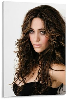 NLiangJi Emmy Rossum Schauspieler-Poster, dekoratives Gemälde, Leinwand, Wandposter und Kunstdruck, moderne Familienschlafzimmer-Dekoration, Poster, 60 x 90 cm