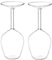 Jasaly Upside Down Cocktailglas, -Glas, Weinglas, einzigartig, lustig, umgekehrt, 2 Stück