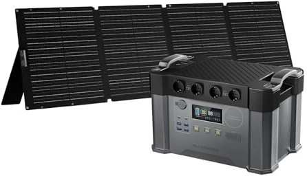 ALLPOWERS S2000Pro Station électrique portable 1451Wh panneaux solaire 200W | générateur solaire avec contrôleur MPPT, 1 heure pour charger à 80%, 4 prises CA 2400W,camping-car, balcon