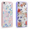 Kueqeay 2 Pièces Coque pour iPhone 7/8/iPhone SE 2022/2020 4,7'' Étui, Aesthetic Fleur Motif Design Rose Violet Acrylic Back Cover Housse TPU Souple Case Antichoc Bumper Protection Complète Cover, 02