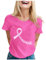 Cancer du Sein T-Shirt Octobre Rose, Ruban Rose de Sensibilisation, Femme Grande Taille Sexy La Rosée Lot