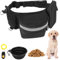 Aomig Borsa Addestramento Cani, Cani Accessori Multifunzionale Snack Borsa Borsa per Alimenti per Cani, Porta Premietti per Cani Cane Sacchetto di Allenamento Ciotola Portare Pieghevole Clicker-Nero