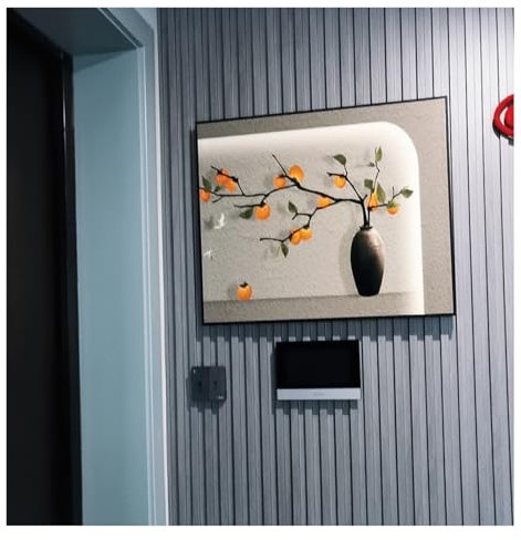 stromzähler box dekoration Wanddekoration Zur Abdeckung Von Schalttafelkästen, Bilderrahmen Zur Abdeckung Großer Schalttafeln, Sicherungskasten-Abdeckungsschrank Für Wohnzimmer(L push-pull,80x60cm/31.
