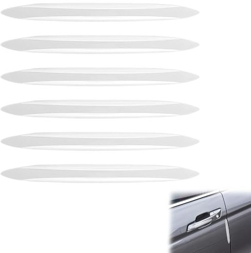 Vierone 6 Pcs Car Door Edge Protector, Transparent Silicone, Universal Fit, Door, Door Edge