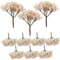 SUPVOX 10 Pezzi Decorazione Dell'albero Di Fiori Di Ciliegio Bonsai Di Fiori Di Ciliegio Alberi Alberi Di Ciliegio in Fiore Miniature Di Case Delle Bambole Rosa Plastica