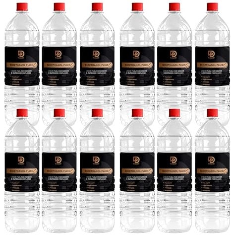 Primes DIY Premium Bioethanol Fuel – Clean-burning, high-purity liquid for fire pits, fireplaces, stoves, and tabletop burners. Safe for indoor & outdoor use. (12 litre)