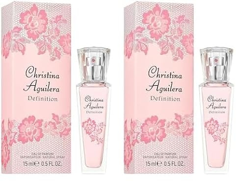 Christina Aguilera - Definition Eau de Parfum, leichtes Parfüm, mit Mandarine, Orchidee und Amber, blumige und zitrische Noten, erfrischender Duft, ideal für den Sommer, Parfüm für Damen - 15 ml
