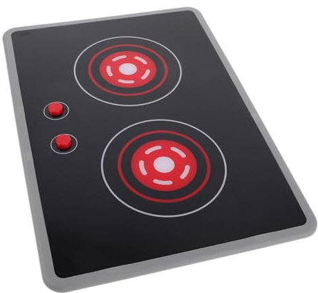 Milisten Cuisine Miniature Électrique Plaque de Cuisson Induction Réaliste avec Sons et Lumières pour Jeux de Rôle et Activités Intérieures Accessoires de Cuisine pour Garçon Fille