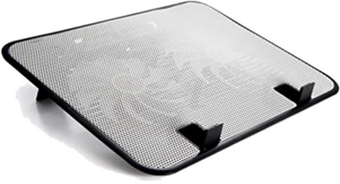 Cooling Pad Dispositivo di raffreddamento per notebook da 14 pollici Ventola doppia da 5 V USB Pad di raffreddamento esterno per laptop Supporto sottile Ventola Ventilatore per computer portatile(Whit