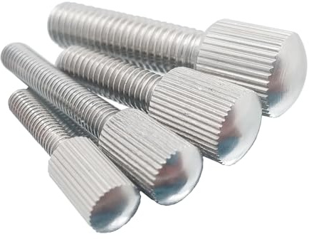 Foyoram M2x10mm Rändelschraube Nicht-Standard-Befestigungselement Daumenschrauben Fingerschrauben Edelstahl 10 stück (M2 x 10 mm)
