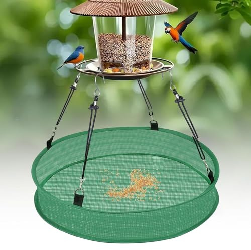 Auffangschale Vogelfutter, Vogelfutterstation Zum Aufhängen, Vogelfutterspender Mit Auffangschale, Vogelfutter Auffangschales Für Vogelhäuschen, 50 X 50 X 10 cm, Für Garten Und Hof
